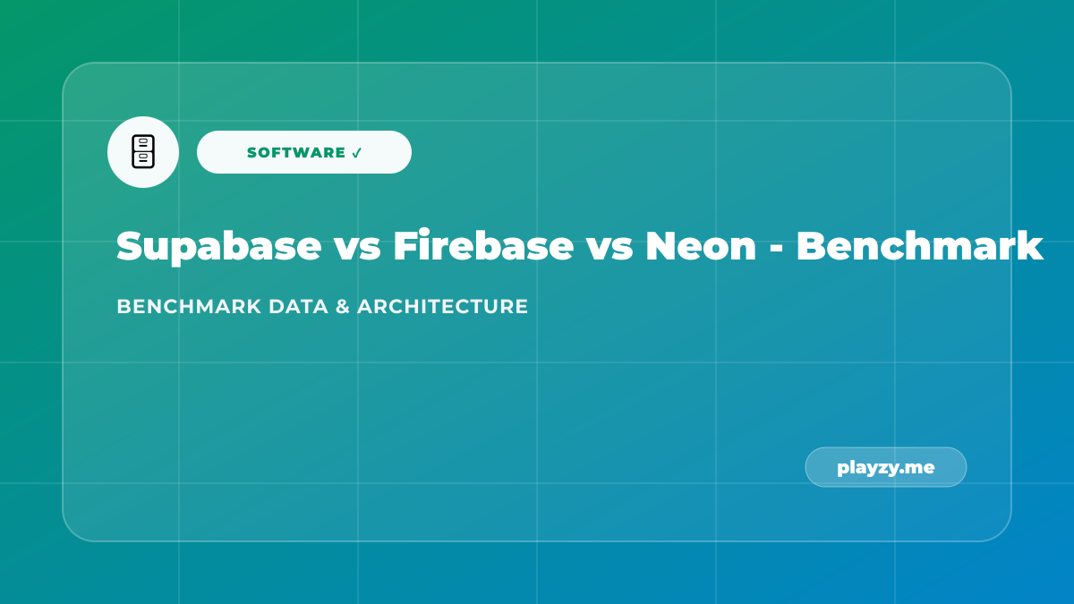 Supabase vs Firebase vs Neon Architecture